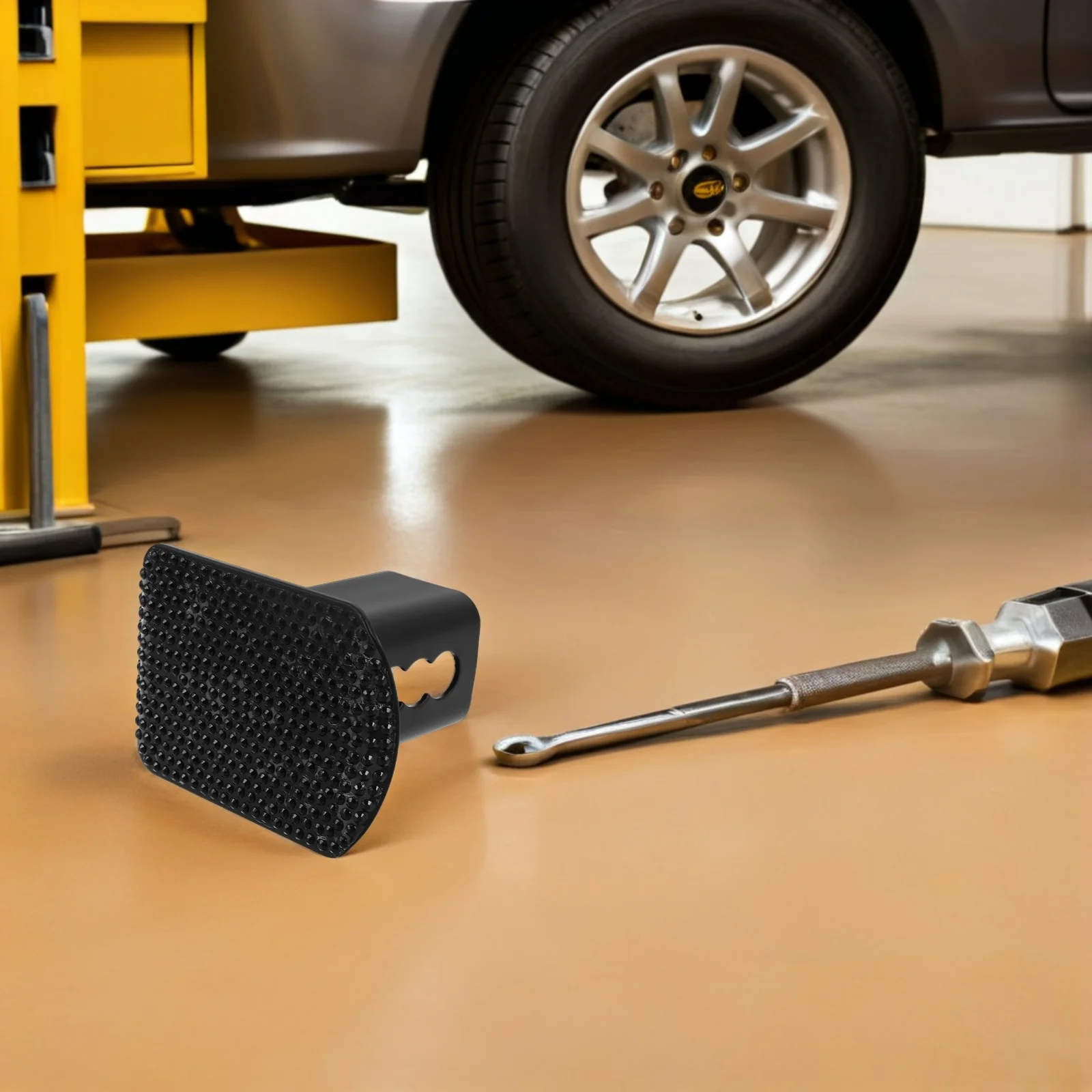 Metalowa osłona haka holowniczego, wytrzymała, odporna na zużycie, pasuje do ciężarówek, kamperów, samochodów, zaślepka gniazda holowniczego, ochrona przed kurzem.