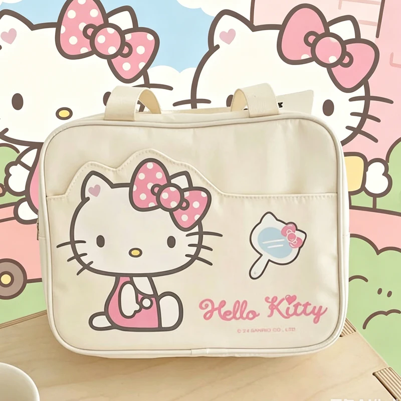 

Portable Cosmetic Bag Cute Cartoon Storage Box Travel Handbag New Kuromi Sanrios Cosmetic Bag Hello Kittys Multipurpose