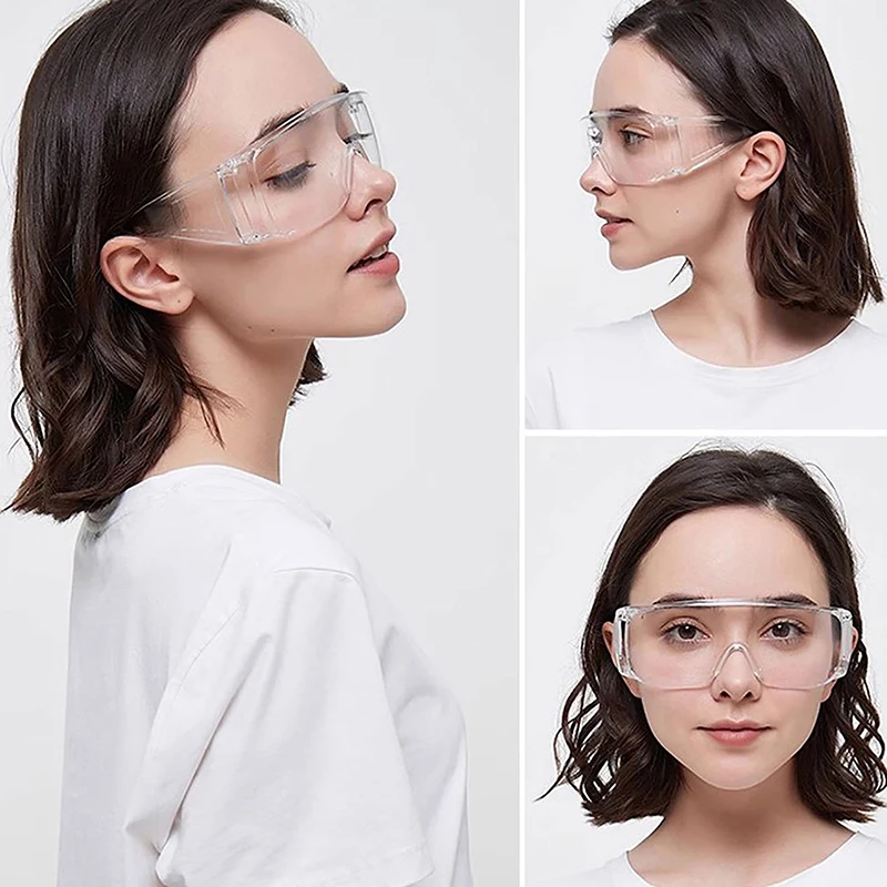 Safety Glasses Goggle Manicure Lab Protective Eye Wear Lens Workplace Anti-Dust Glasses Unisex Transparent Fog&Uv Resistant