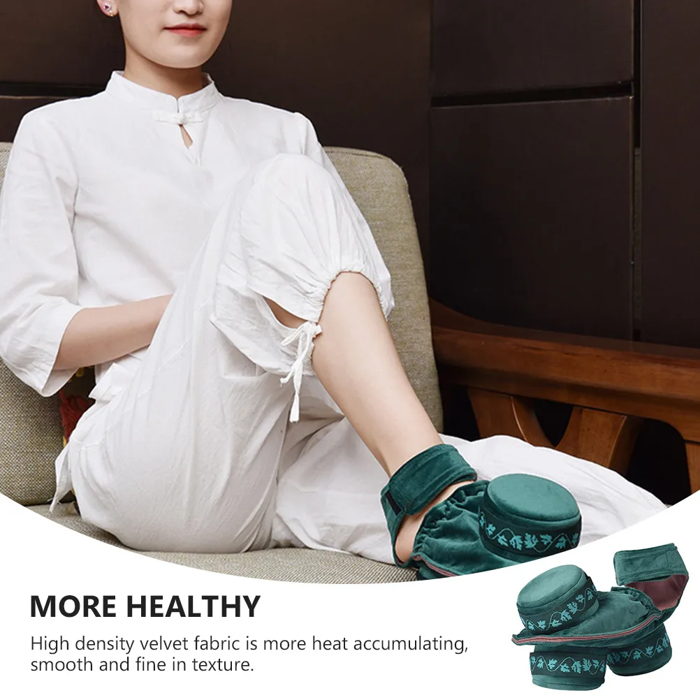 

Moxibustion Cover Velvet High-density Fabric Heat-accumulating Smoke-filtering Foot Massages Container Moxa Purifier Supplies