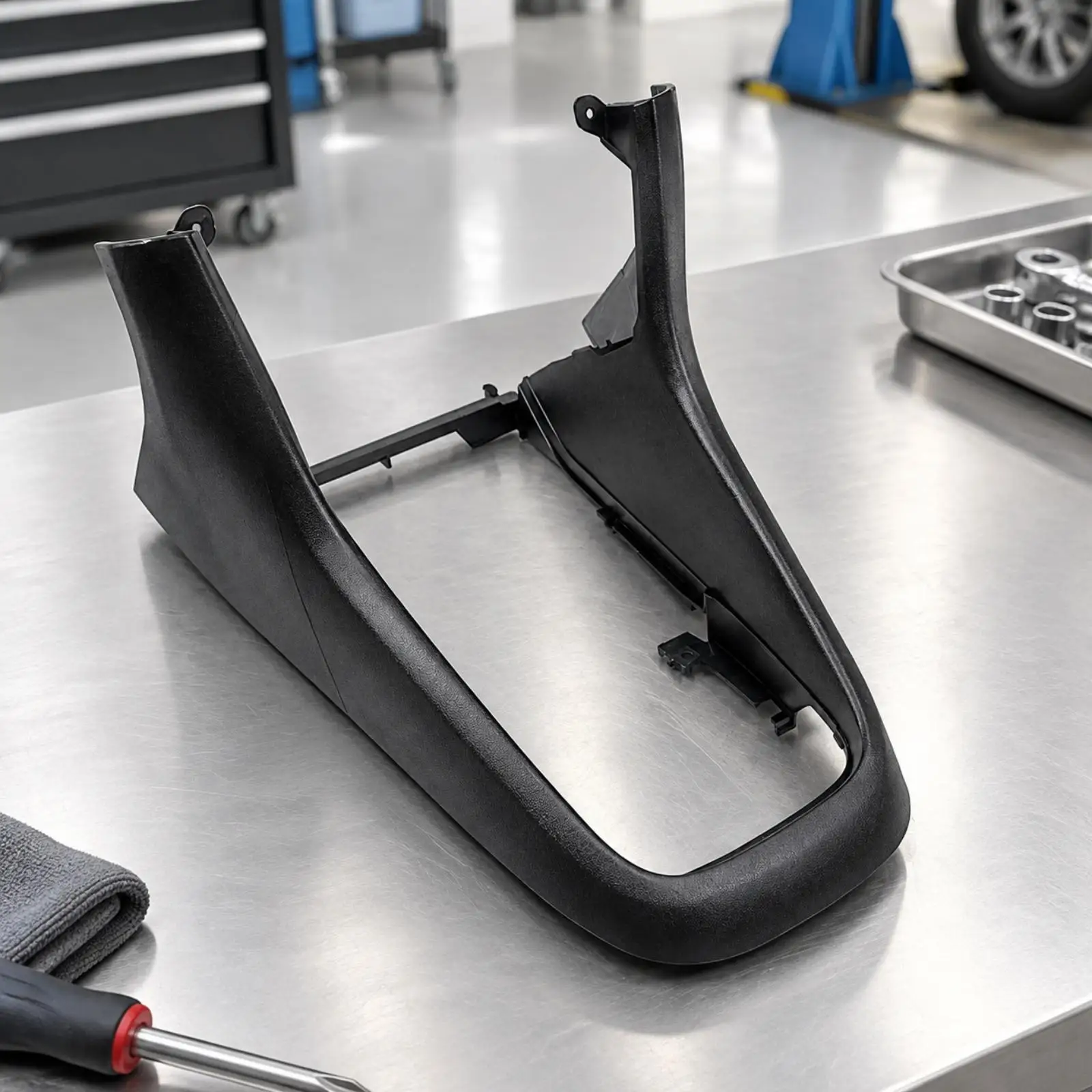 German Automaker Center Console Replacement Trim Black Replacement Center Console Trim Textured Finish No-Modification