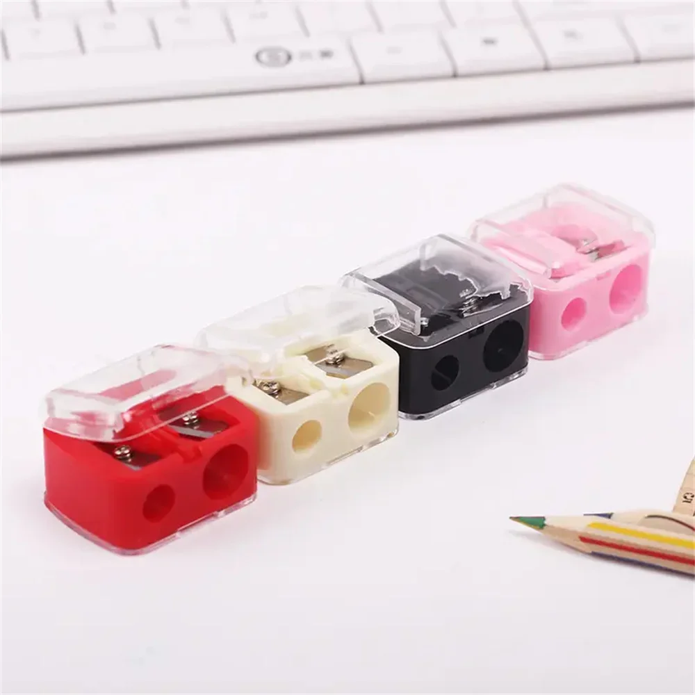 Double Holes Pencil Sharpener Makeup Pencil Multi-purpose Mechanical Precision Sharpener For Cosmetic Office School Supplies image 5