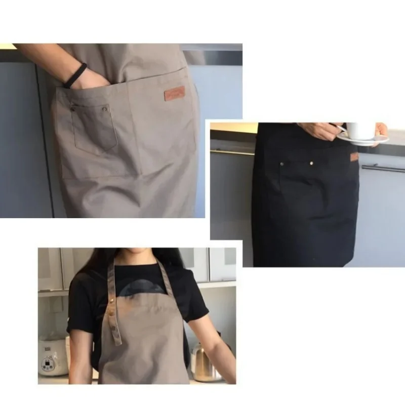 Hanging neck apron with tie waist, kitchen and home restaurant apron