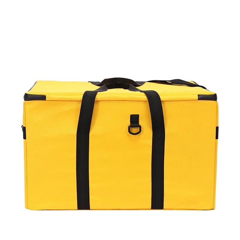80L Portable Big Pizza Hot Delivery Bags Insulated Reusable Thickening Food Storage Box Aluminum Foil Ice Cream Cooler Box view 2