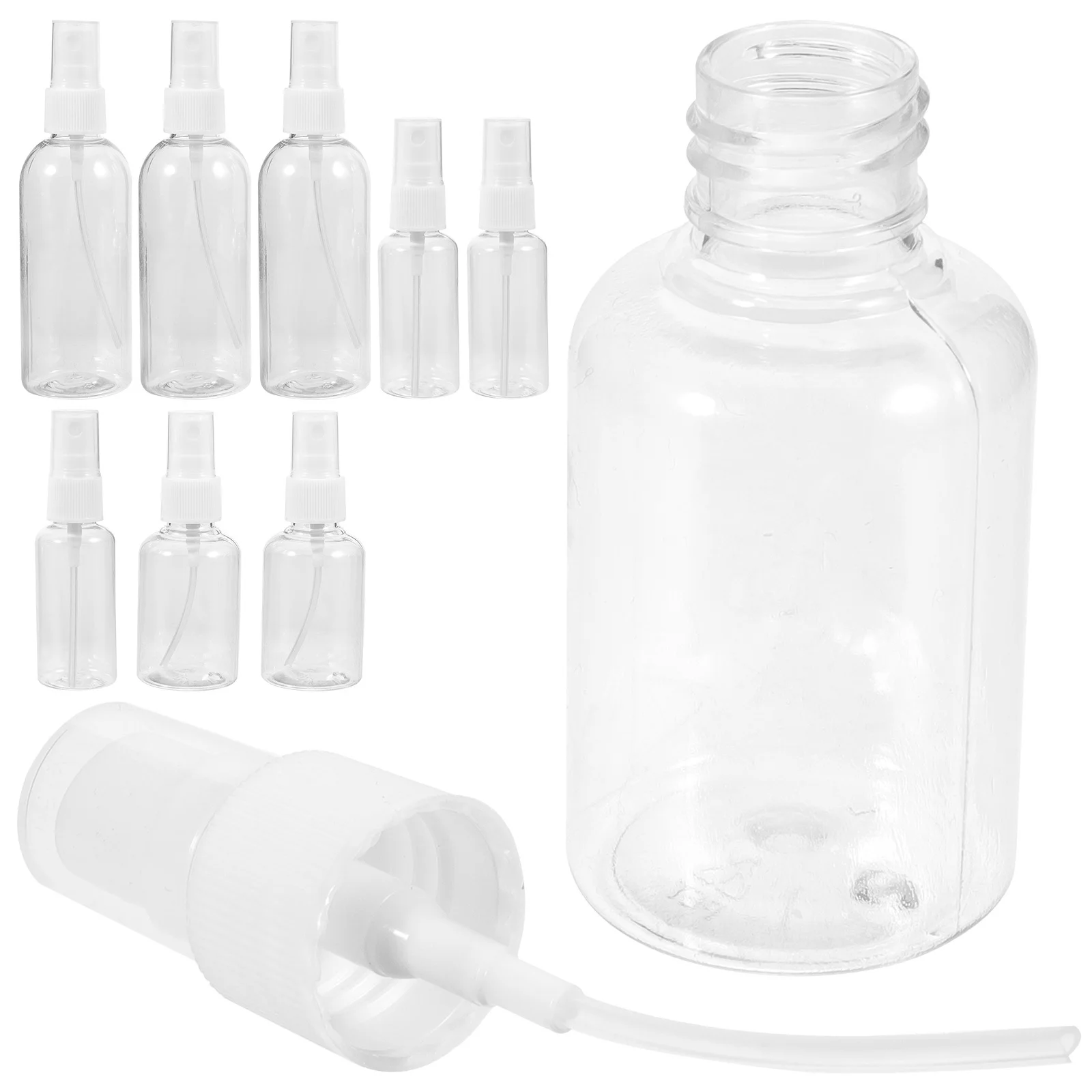 

9 шт. портативные многоразовые распылители, прозрачные дорожные флаконы с жидкостью, герметичный маленький распылитель для духов, ногтей, незаменимый