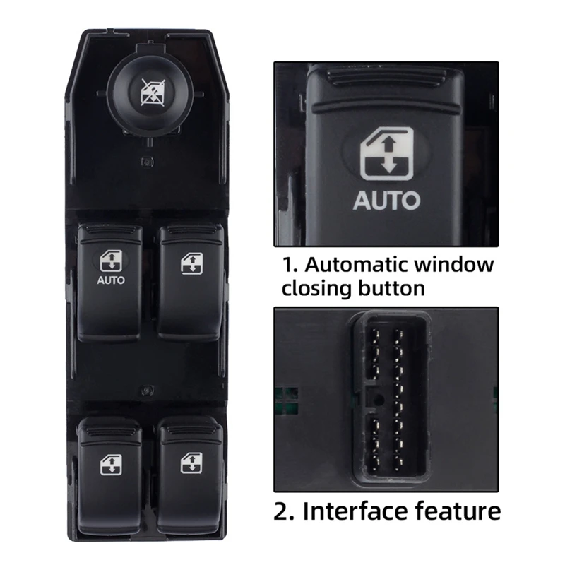 Car Front Door Driver Side Electric Power Window Control Switch Button For Chevrolet Optra Lacetti 2004-2007 96552814