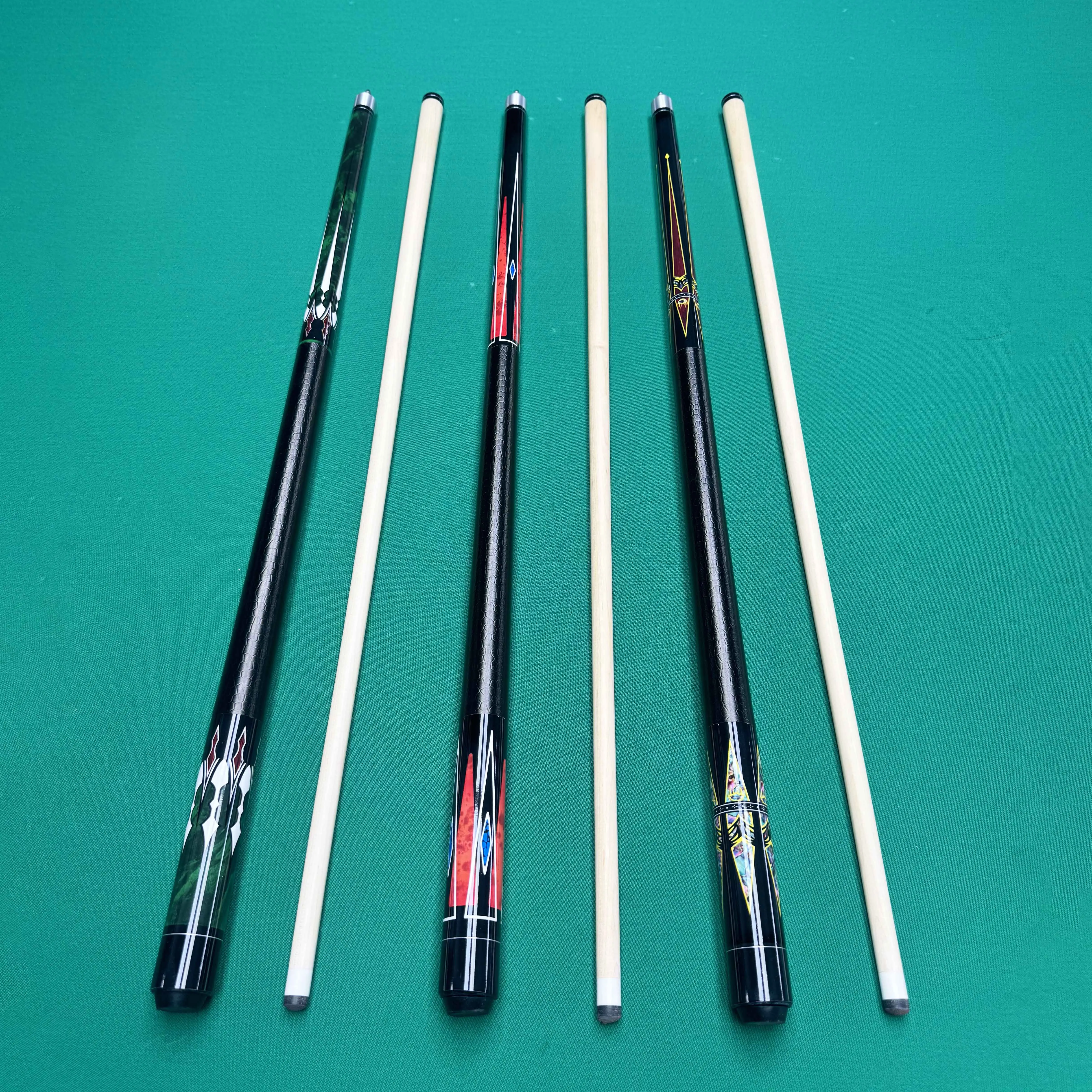 hit product1/2 Split Russian Pyramid Billiard Cue 160cm Maple Shaft 13mm Tip 22-25oz Pool Cue Stick for Russian Billiards
