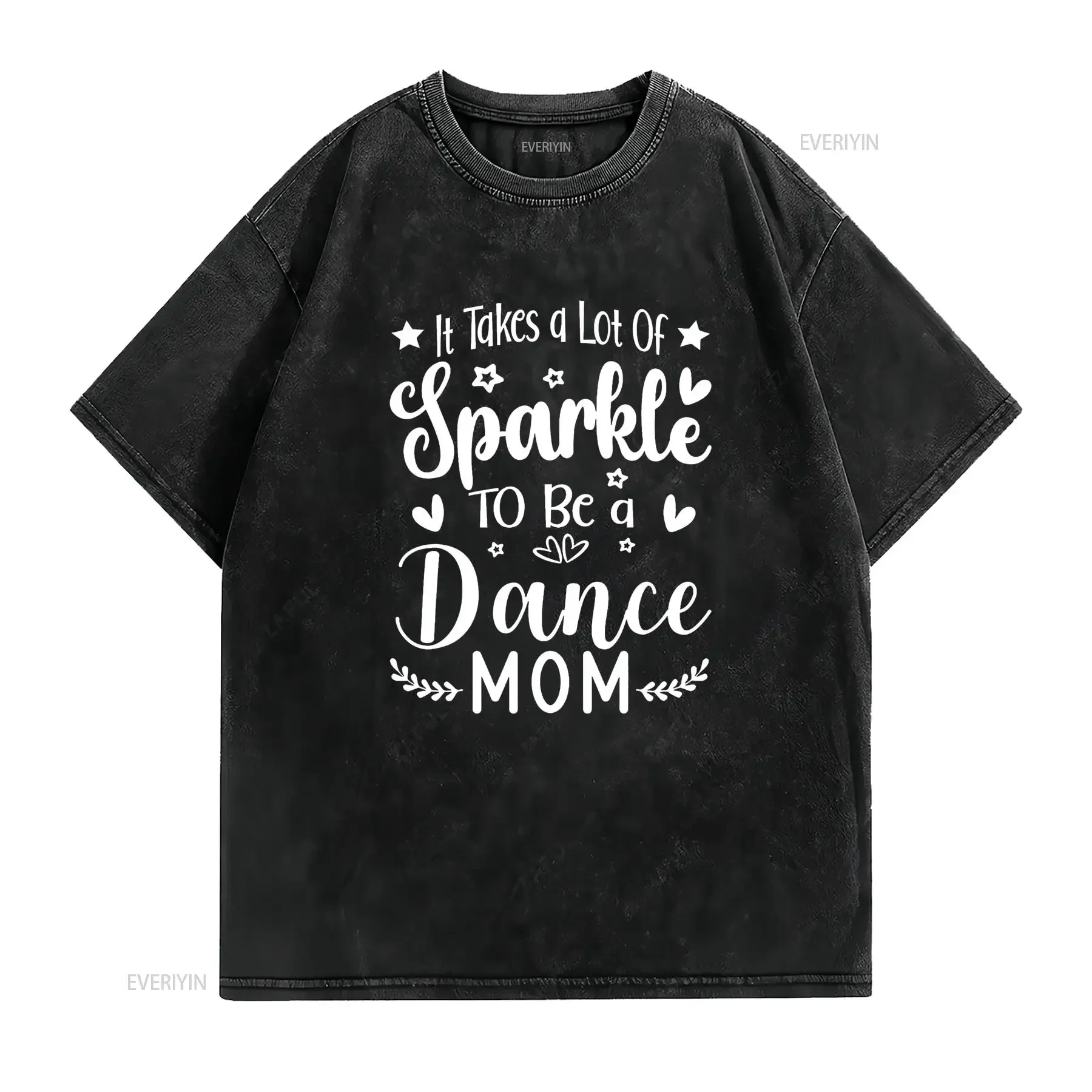 It Takes A Lot Of Sparkle To Be Dance Mom Funny T Shirt vintage Washed Soft Breathable Slightly graphic Casual Stretched
