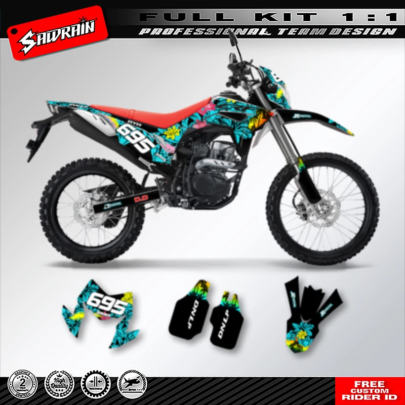 

Sawrain Motorcycle Graphics Decals Sticker Kit For Honda CRF150L CRF 250L 2018 2019 2020 2021
