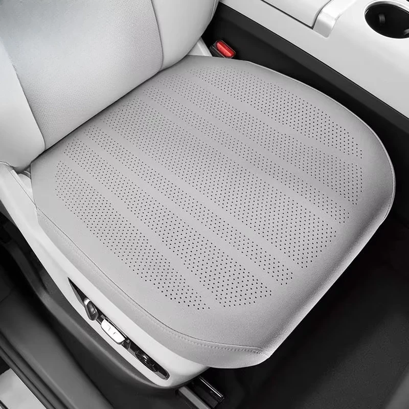 Perforated Suede Leather Universal Car Seat Full Cover Breathable Luxury SUV Sedan Protection Car Seat Full Cover
