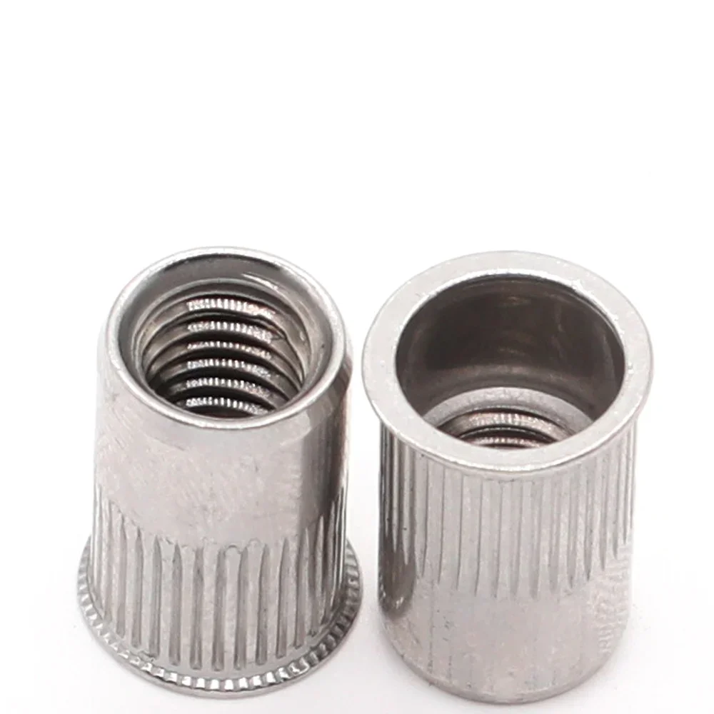 

10pcs Rivnut Thin Sheet Countersunk Rivet Nuts A2 304 Stainless Steel Threaded Blind M3 M4 M5 M6 M8 Nut serts High Quality