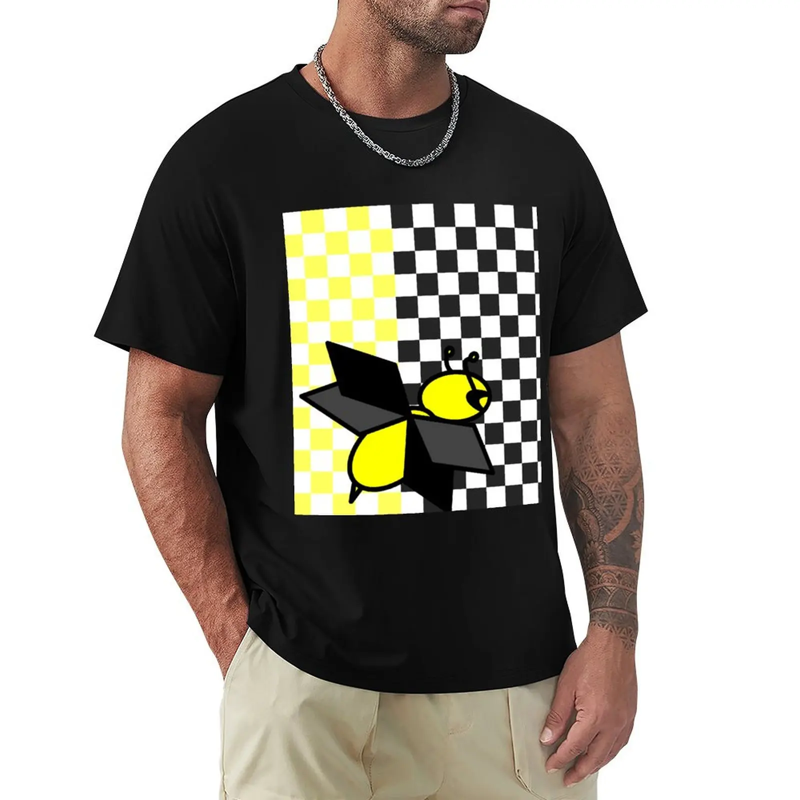 Cappi Buggy Checkered Duo T-Shirt t shirts for man cotton soft T-Shirt