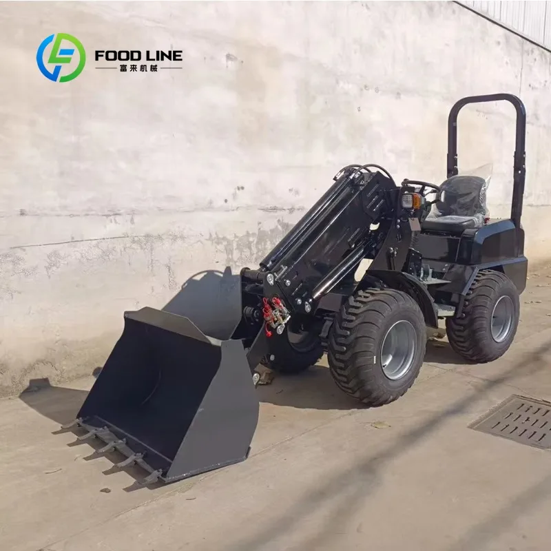 Customized Multifunctional 4x4 Diesel Wheel Loader Hydraulic Lifting For Construction Breeding Farm Garden Use