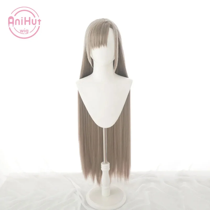 【AniHut】Ichinose Asuna Brown 100cm Cosplay Wig Blue Archive Straight Heat Resistant Synthetic Hair Ichinose Asuna cosplay