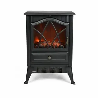 Indoor Modern Decorative Black Wood Burning Fireplace Freestanding Cast Iron Heating Stove