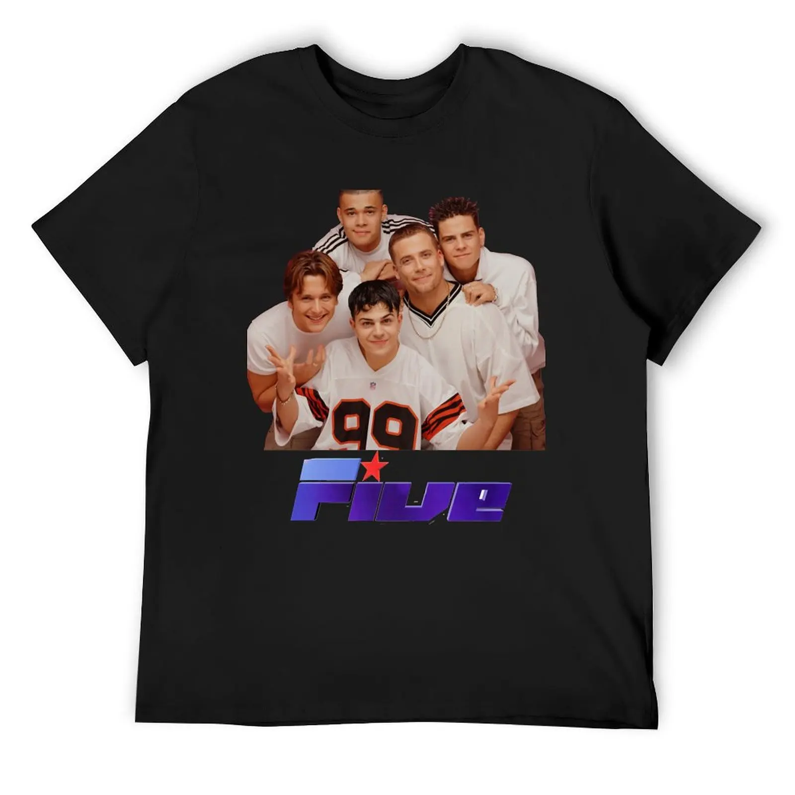 

5ive T-Shirt summer top street wear rapper graphic tees mens t shirts pack