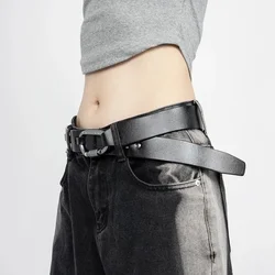 Trend Outdoor Designer Wind Silver Grey Climbing Buckle Letter Y2k Belt Engraving Function Black Belt  Men's Women's Accessories
