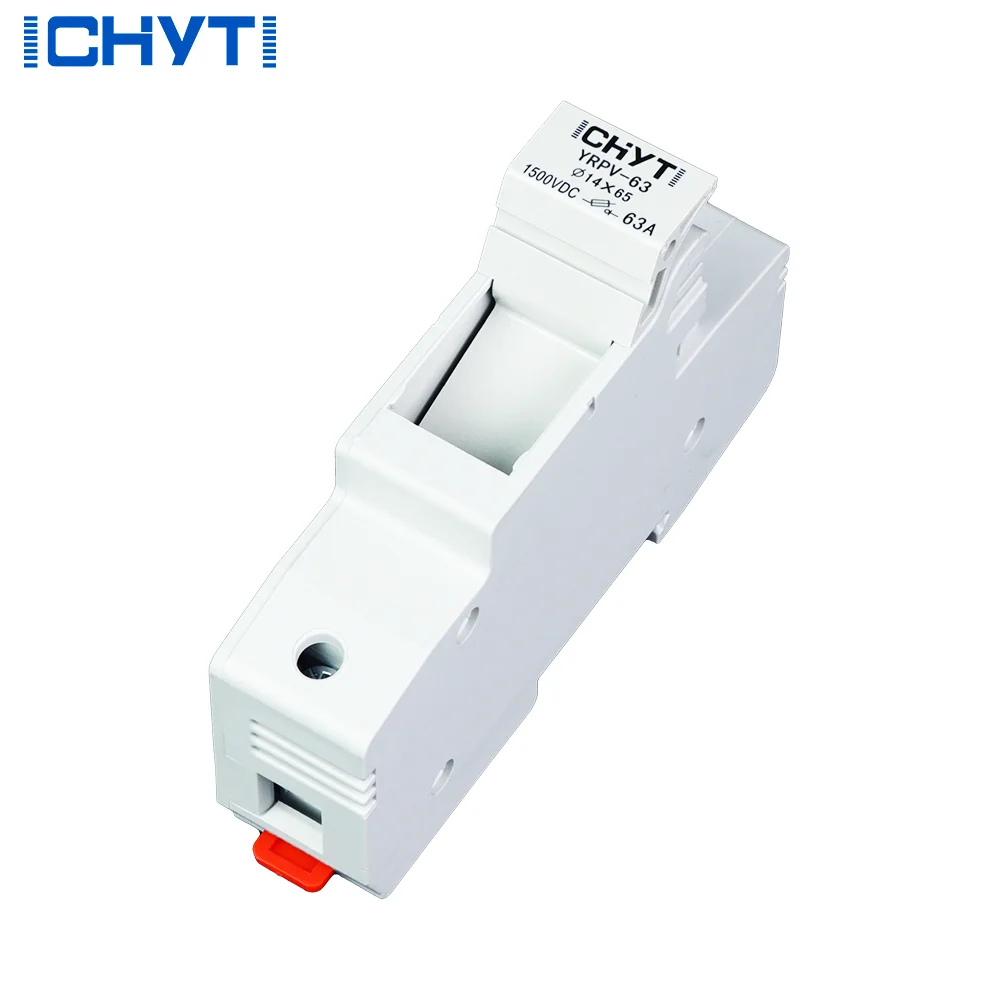 

10 шт. белый держатель предохранителя YTPV-63 для солнечной фотоэлектрической фотоэлектрической системы, 10-63 А, 1500 В, в комплект входит сердечник предохранителя для надежной защиты постоянного тока в солнечных батареях