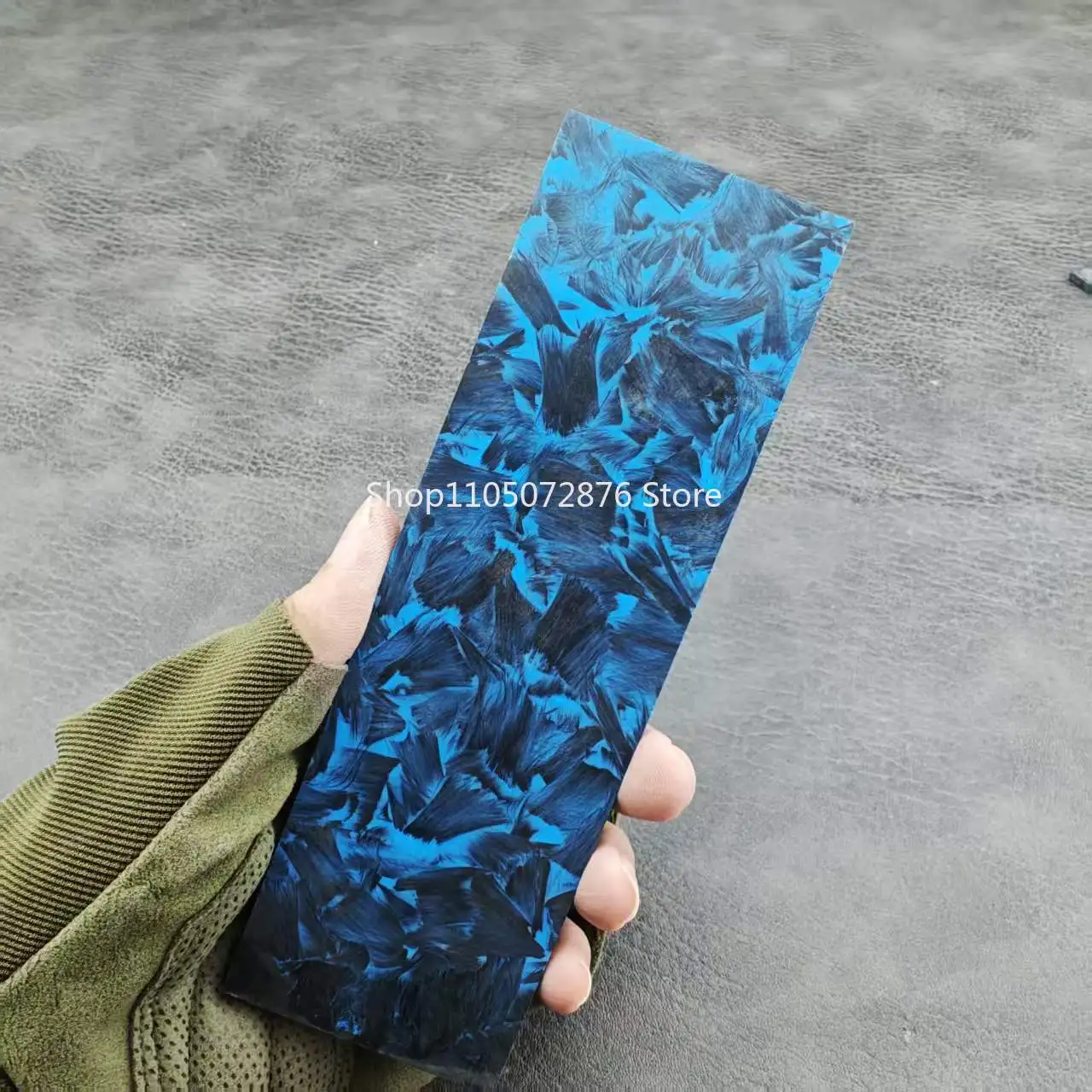 1PC New Resin Crushed Carbon Fiber Compression Material DIY Knife Handle Decoration Craft Material Knife Board Plate Accessories