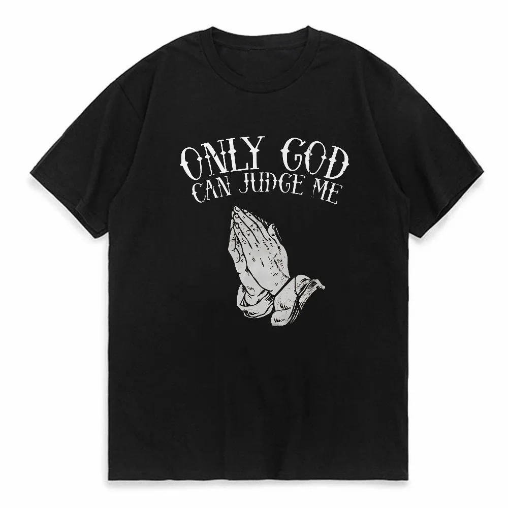 

Only GOD CAN JUDGE ME Printed Round Neck T-shirt summer Outdoor Casual Top tee New Men's Sports Comfortable Breathable t shirt