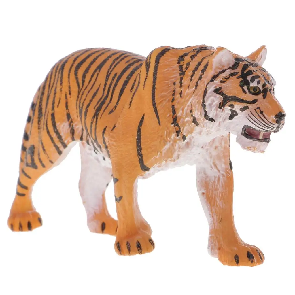 Mainan edukasi anak-anak Action Figure Model hewan realistis-Harimau Siberia