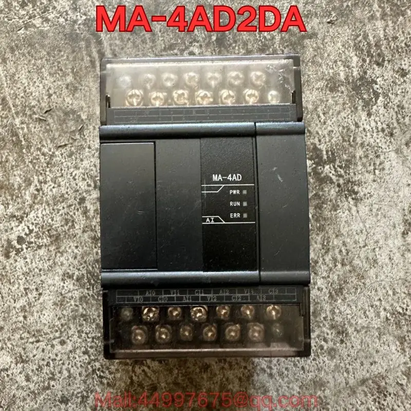 

Second-hand MA-4AD2DA PLC controller functional test is normal