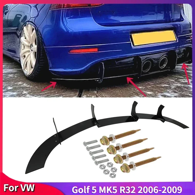 Voor VW Golf 5 MK5 R32 2006-2009 Achterbumper Lip Diffuser Spoiler Splitter Protector Auto Styling Auto accessoires Decoratie Kits