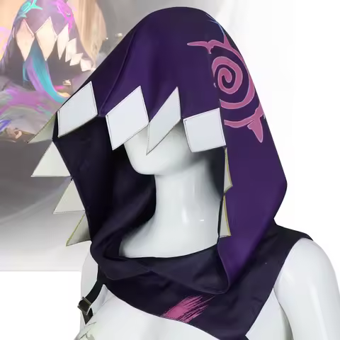 Men Women Jinx League Of Legends Arcane Season 2 Jinx LOL Cosplay Hooded Cape Costumes Hat Anime Game Halloween Party Costume