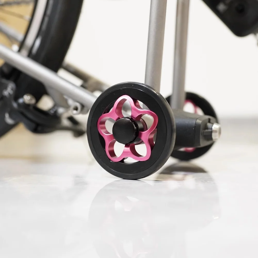 Union jack new easy wheel for Brompton easy wheel a c pline 70mm auxiliary wheel