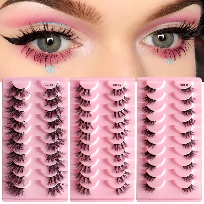 New Thick False Eyelashes Segmented Slender Multi-level Curling Grafting Hot-selling False Eyelashes Factory Direct Sales