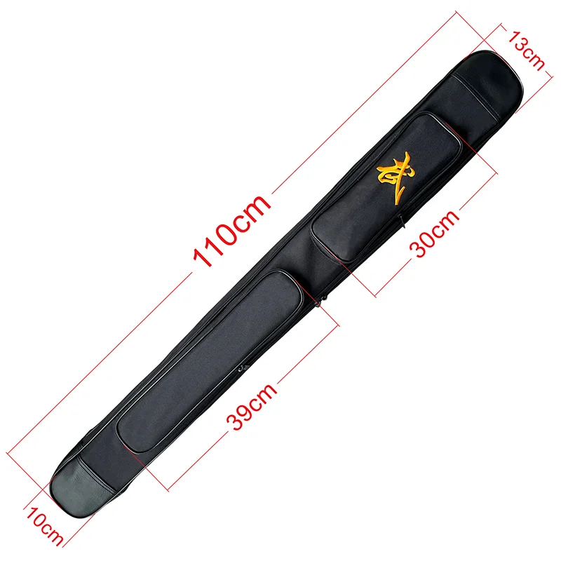 Zwei Schicht Tai Chi Schwert Taschen, länge 110cm, oxford Stoff Wushu Tragen Fall Waffe Tasche Kendo Tasche Stickerei Chinesischen Zeichen