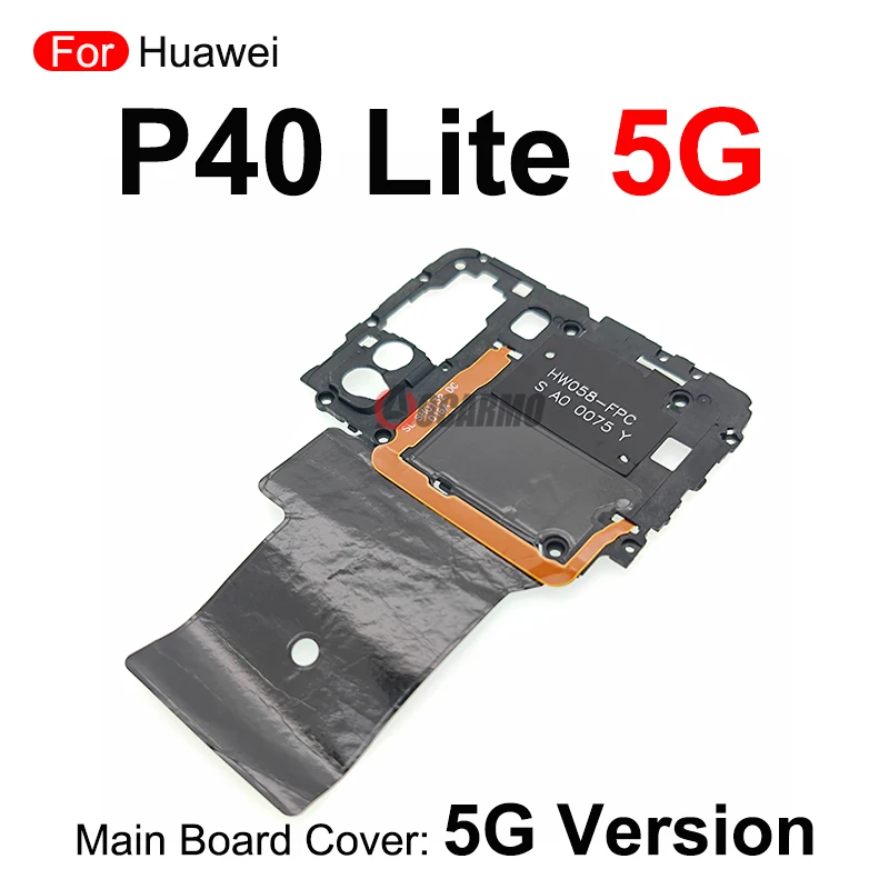 1 قطعة عدسة الكاميرا الخلفية مع إصلاح الإطار لهواوي P40 لايت 5G ميان مجلس اللوحة الأم غطاء حامل استبدال أجزاء