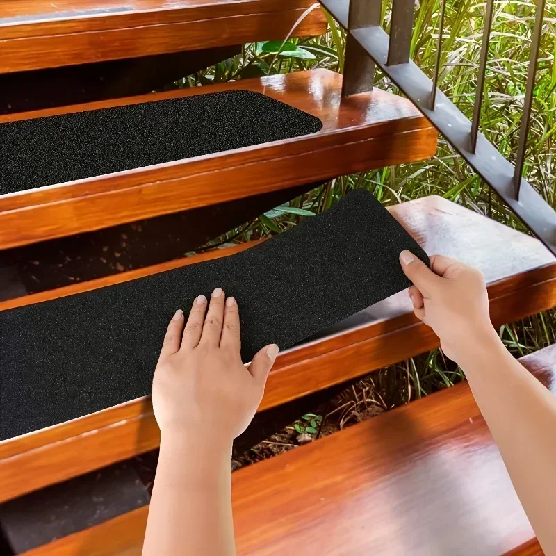 new design non-slip stair treads, adhesive security strips, for stairs with pvc bottom layer, non-woven surface