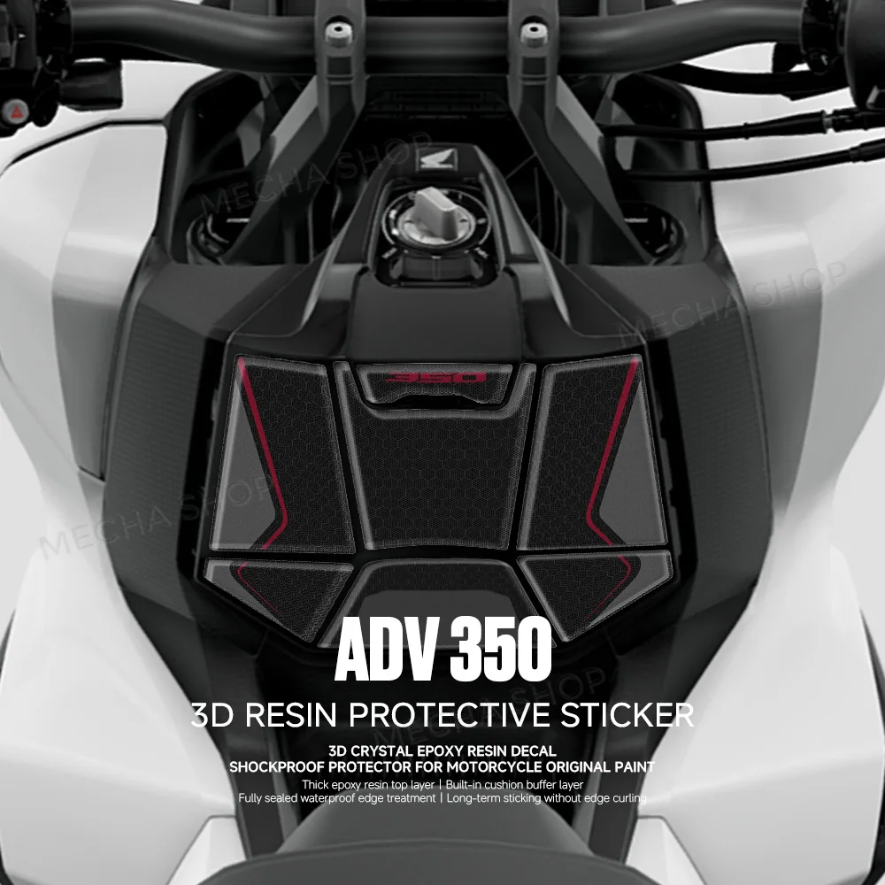 For ADV350 ADV 350 2022-2026 Spoilers Under Lock Fairing 3D Stickers Tank Pad Protection Kit Motorcycle Accessories