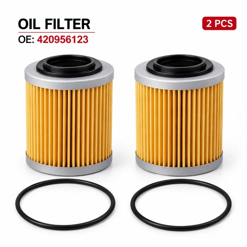 1/2Pcs Oil Filter 420956123 for Sea-Doo Spark GTI GTR GTS Ski-Doo Can-Am Maverick X3 Rotax Engine Replacement Parts