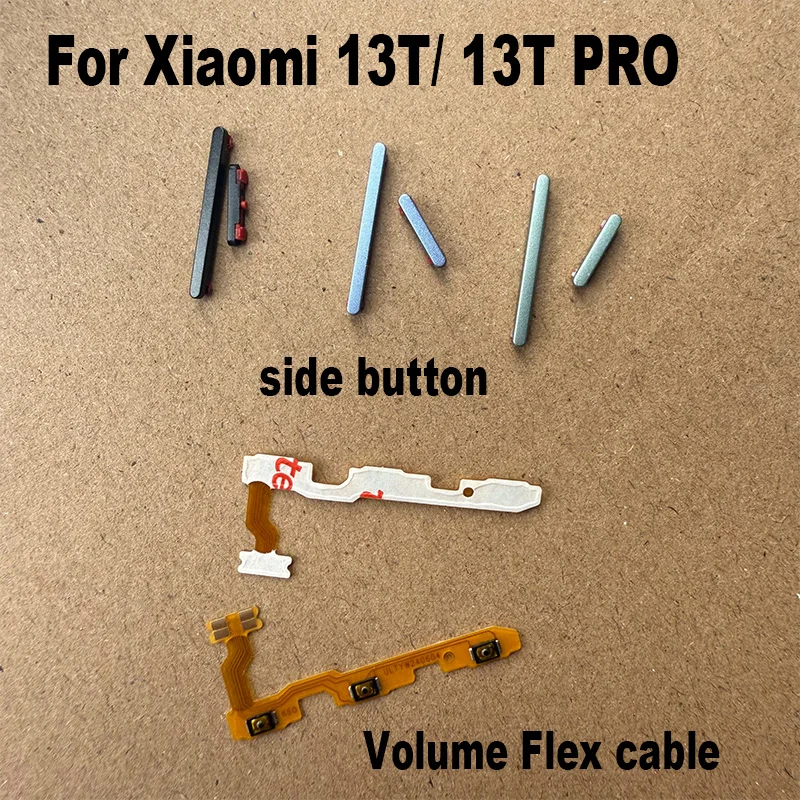 New For Xiaomi 13T / 13T PRO Power Button Volume Side Button Key Flex Cable Replacement Repair Parts