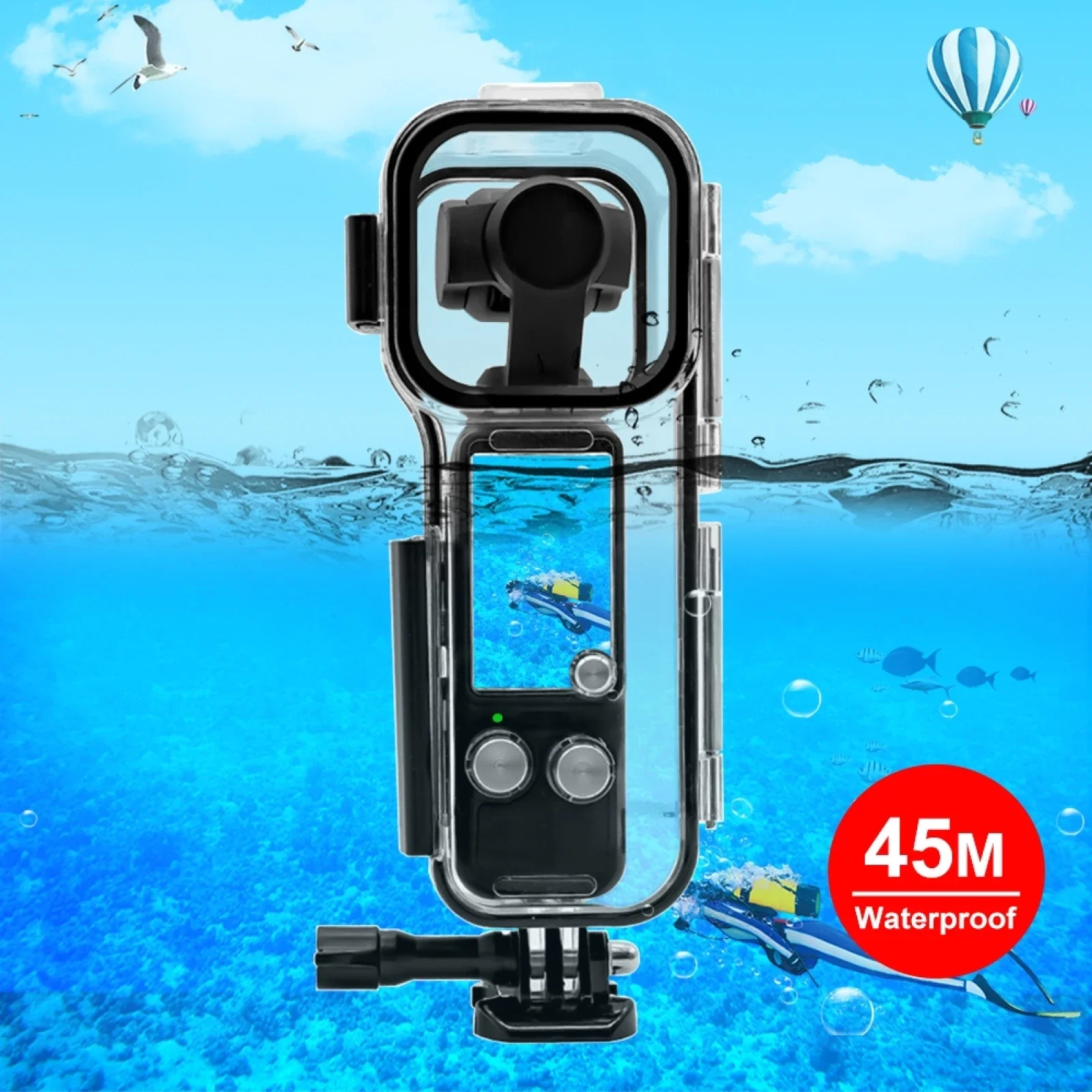 

45m Underwater Waterproof Housing Diving Case Cover Shell for DJI Osmo Pocket 3 Camera