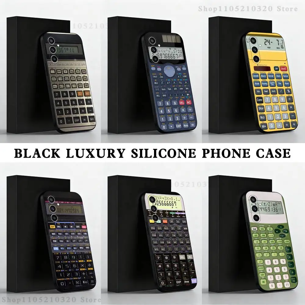 

Printed Art Calculator Phone Case For Samsung S25,S24,S21,S22,S23,S30,Ultra,S20,Plus,Fe,Lite,Note,10 Black Soft Shell