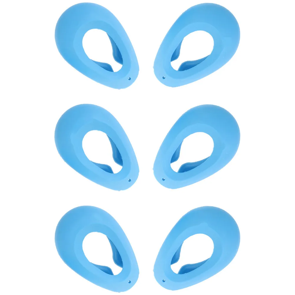 

3Pairs Silicone Ear Covers for Hair Dyeing Shower Washing Hair Coloring Styling Reusable Waterproof Ear Protectors Salon Home