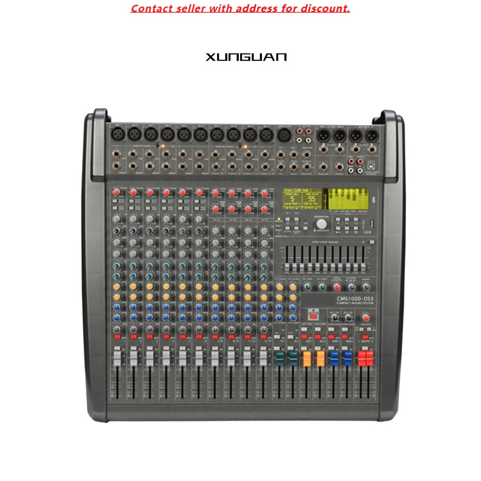 

CMS1000-DS3 Mixing Console Professional 10 Channel Audio Mixer With Blue-tooth