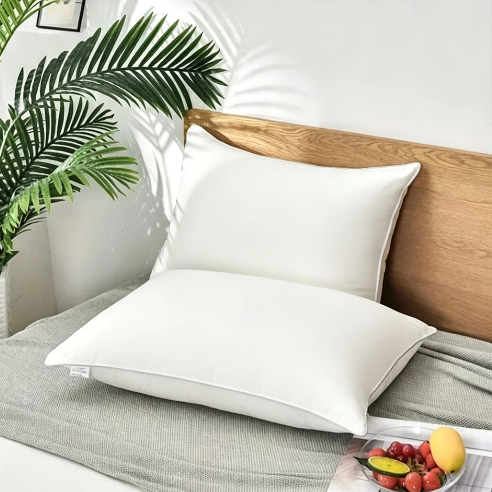 1PC 48x74cm Mulberry Silk Bedding Pillow 1100g Soft Breathable Cover for Sleeping Ideal for Home Hotel Bedroom And Travel