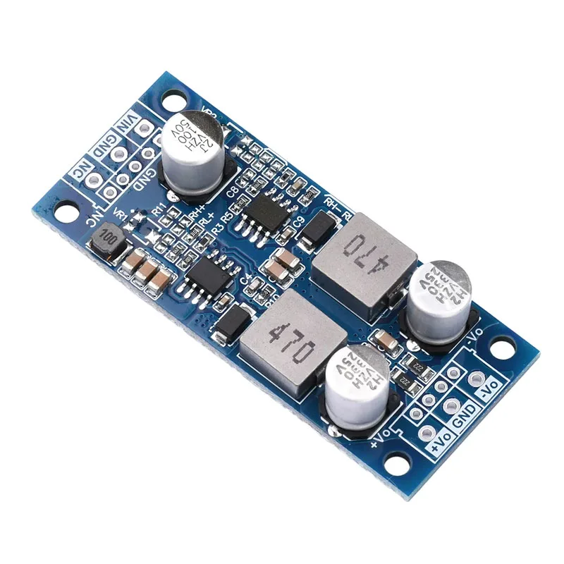 Adjustable Positive-to-Dual-Output DC-DC Module 30W, ±12V ±15V/±10‑20V Wide Input 15-35V Low Noise Reliable for DIY Power Supply