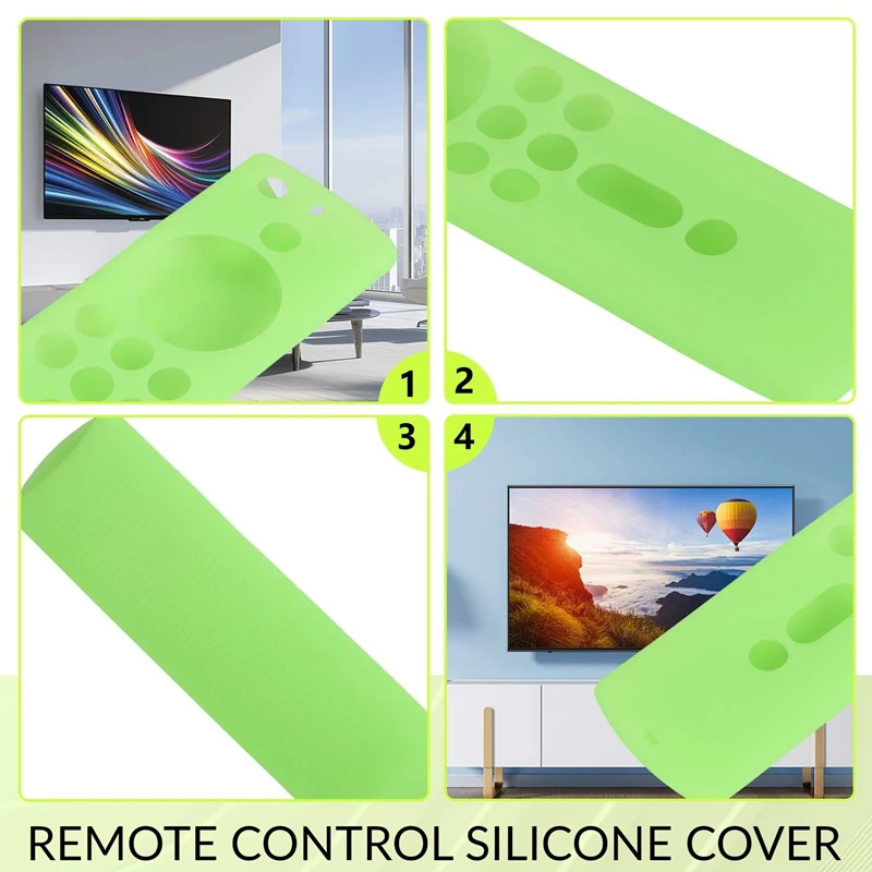 SCLS für Amazon Fire TV Stick 4K TV Stick Fernbedienung Silikonhülle Schutzhülle Haut 5,9 Zoll Fernbedienung Shell Cases