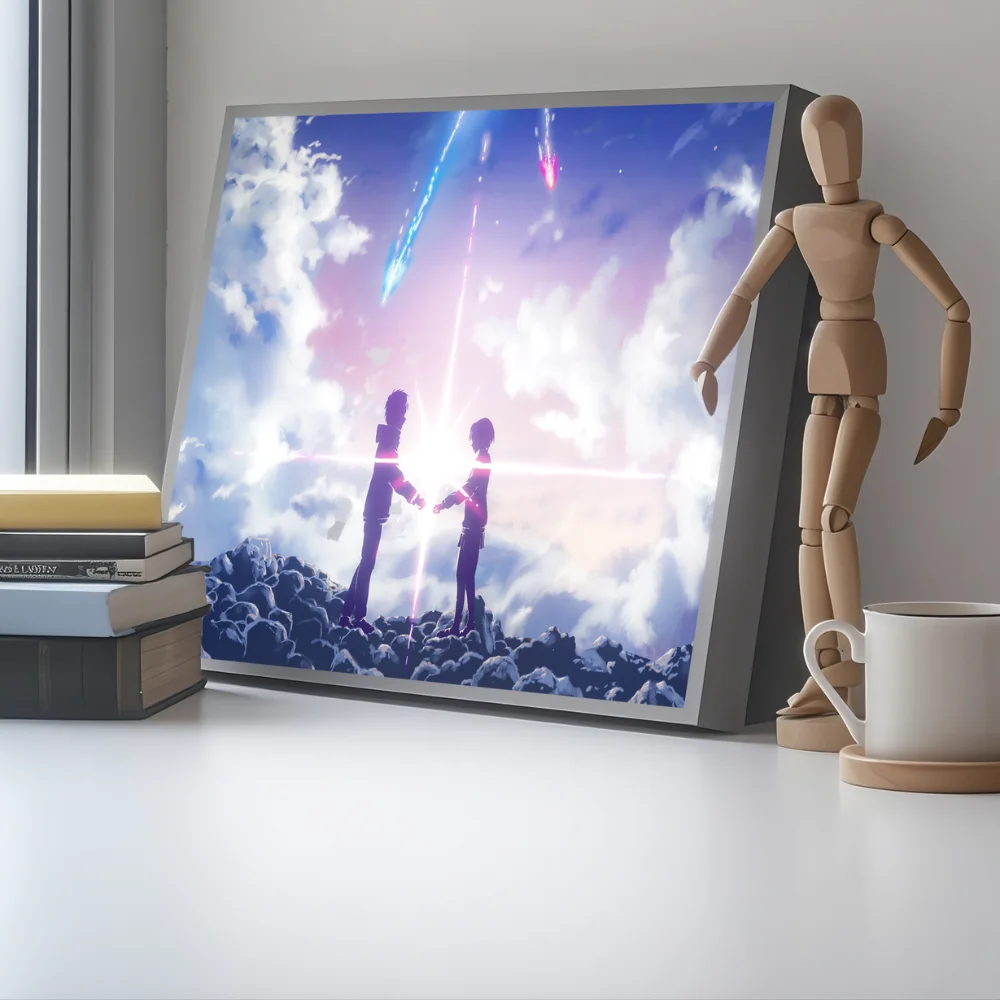 Anime Red String Lamp - Celestial Fate LED Room Decoration, Kimi no Na wa Inspired Lamparas de Mesita de Noche