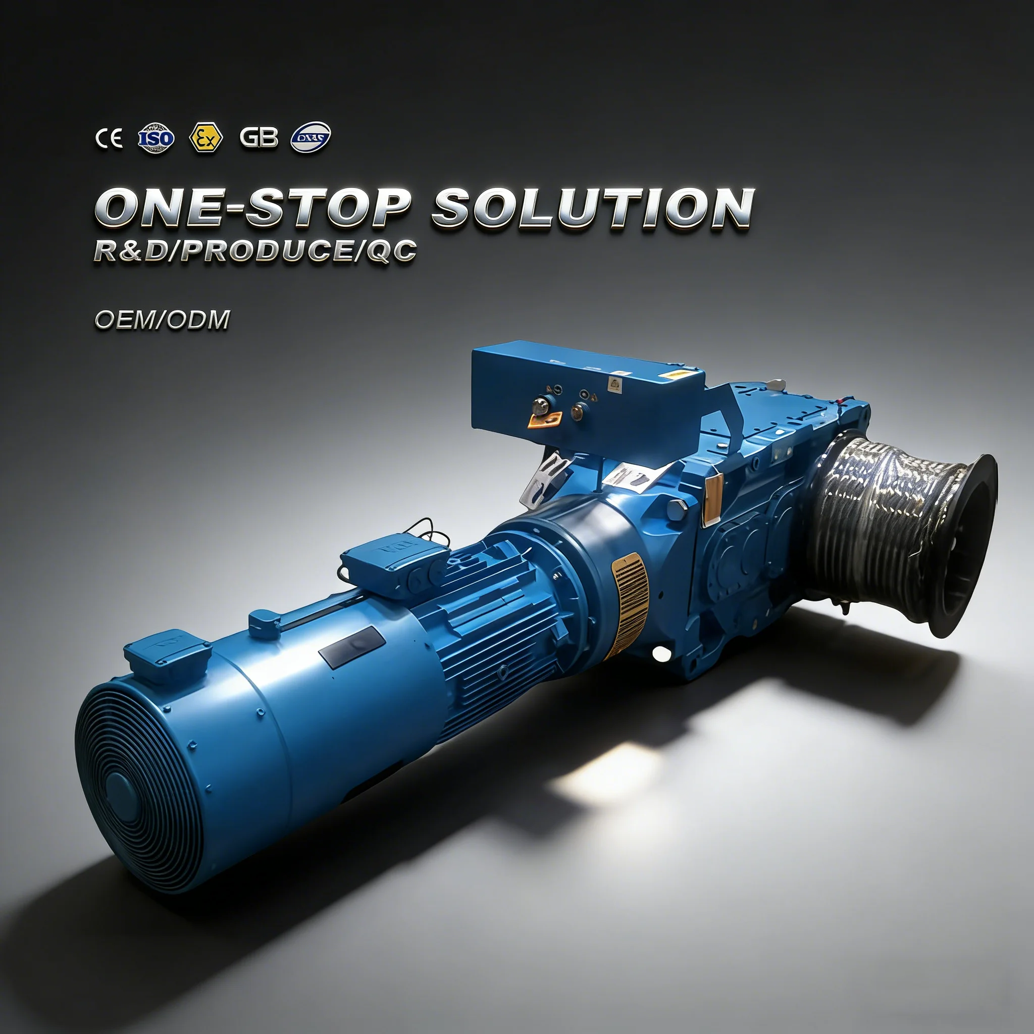 Heavy Duty Double Drum Electric Winch with  Motor for Industrial Lifting and Towing Applications M4