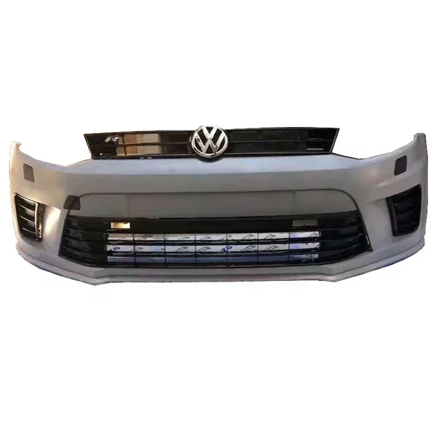 

Best Sales Auto Parts Replacement Front Bumper Grille Body Kit PP Plastic for Volkswagens Polo WRC2009-2018 german auto parts