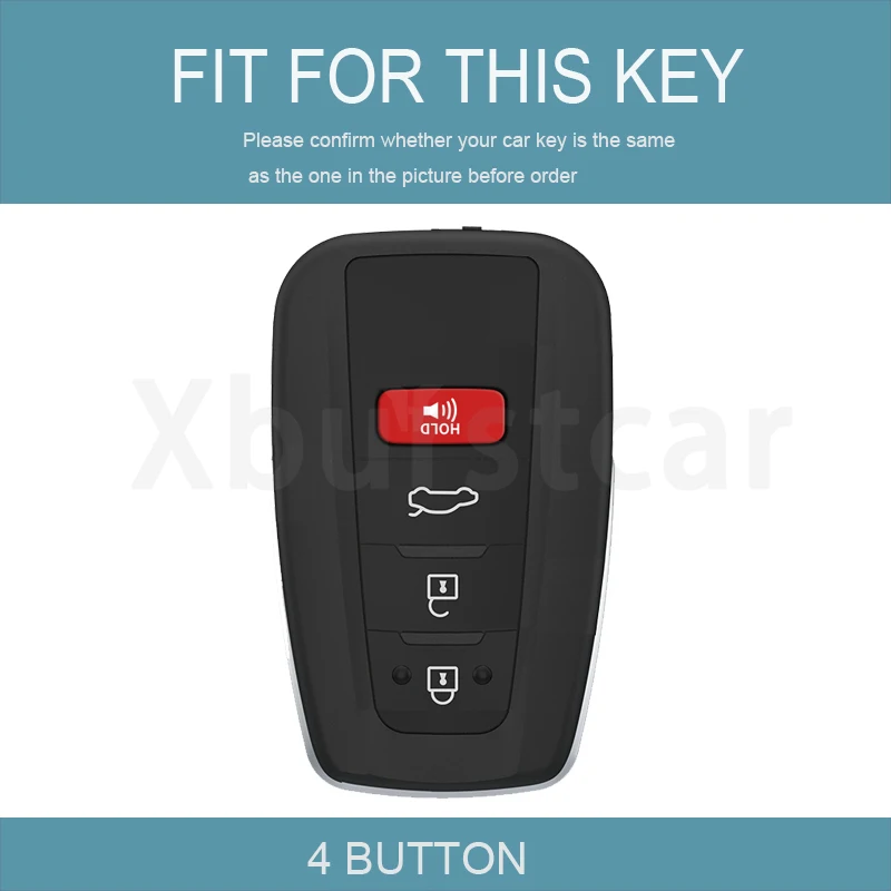 4 Buttons Fashion TPU Keyless Shell Fob for Toyota Avalon C-HR Prius Camry RAV4 Highlander Corolla GT86 Car Key Case Cover