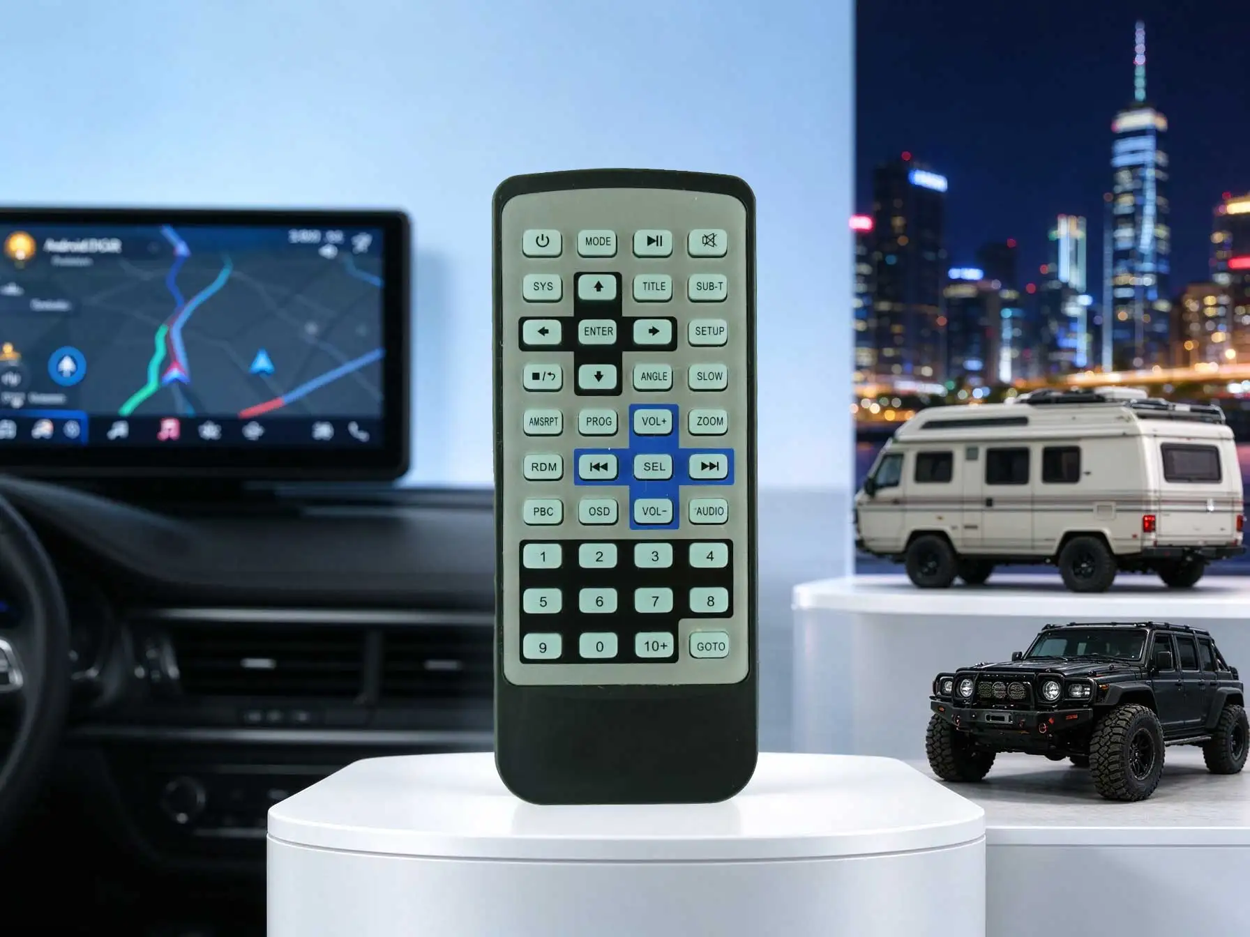 Remote Control For Performance ICBM-32D ICBM-9848 & Reproductor HF-3900UB Android DVD CAR GPS Navigation Player System