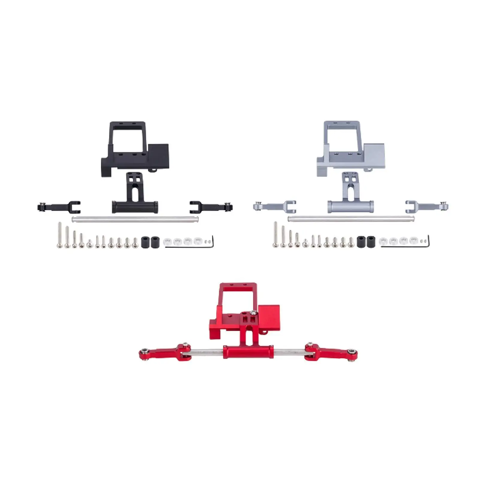 

Bat Servo Mount Full Hydraulic 1/10 Professional Steering Cylinder Kit 1/10 RC Crawler for Vehicles DIY Accessories Crawler