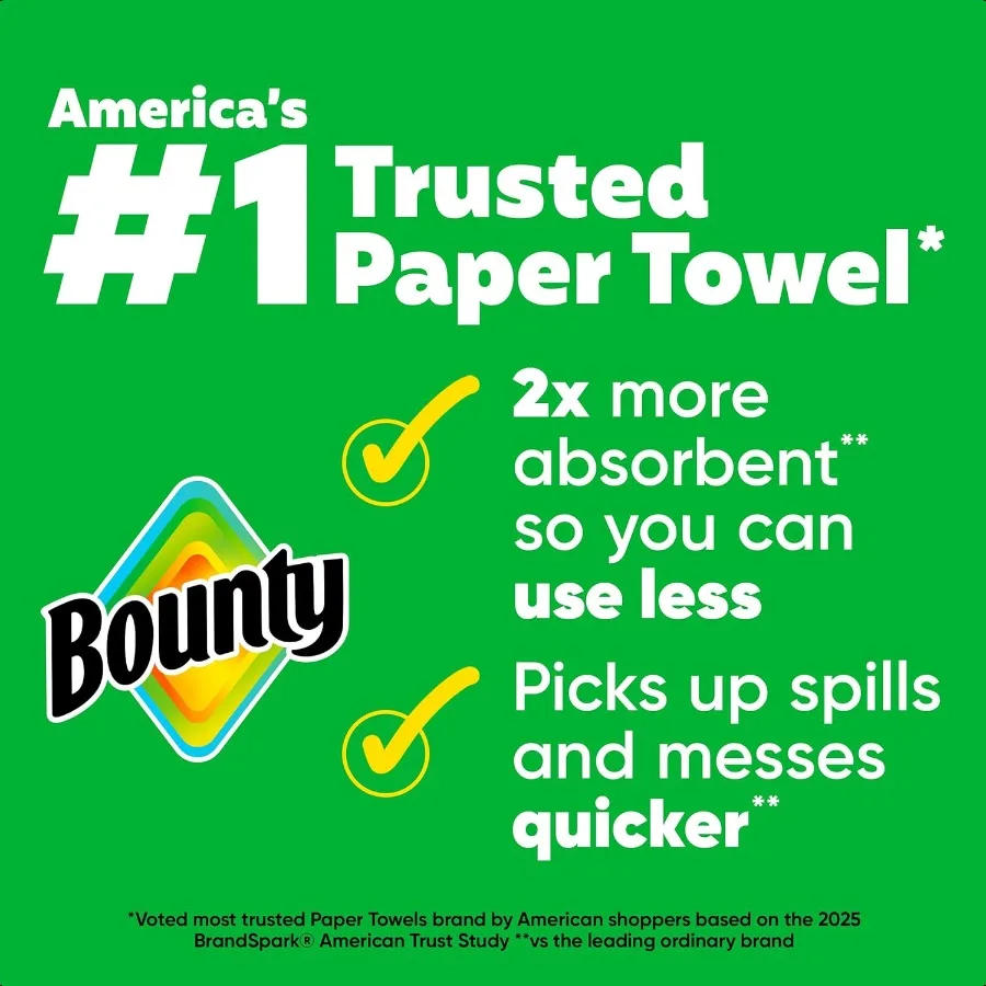 Bounty SelectASize Paper Towels White 8 Triple Rolls = 24 Regular Rolls